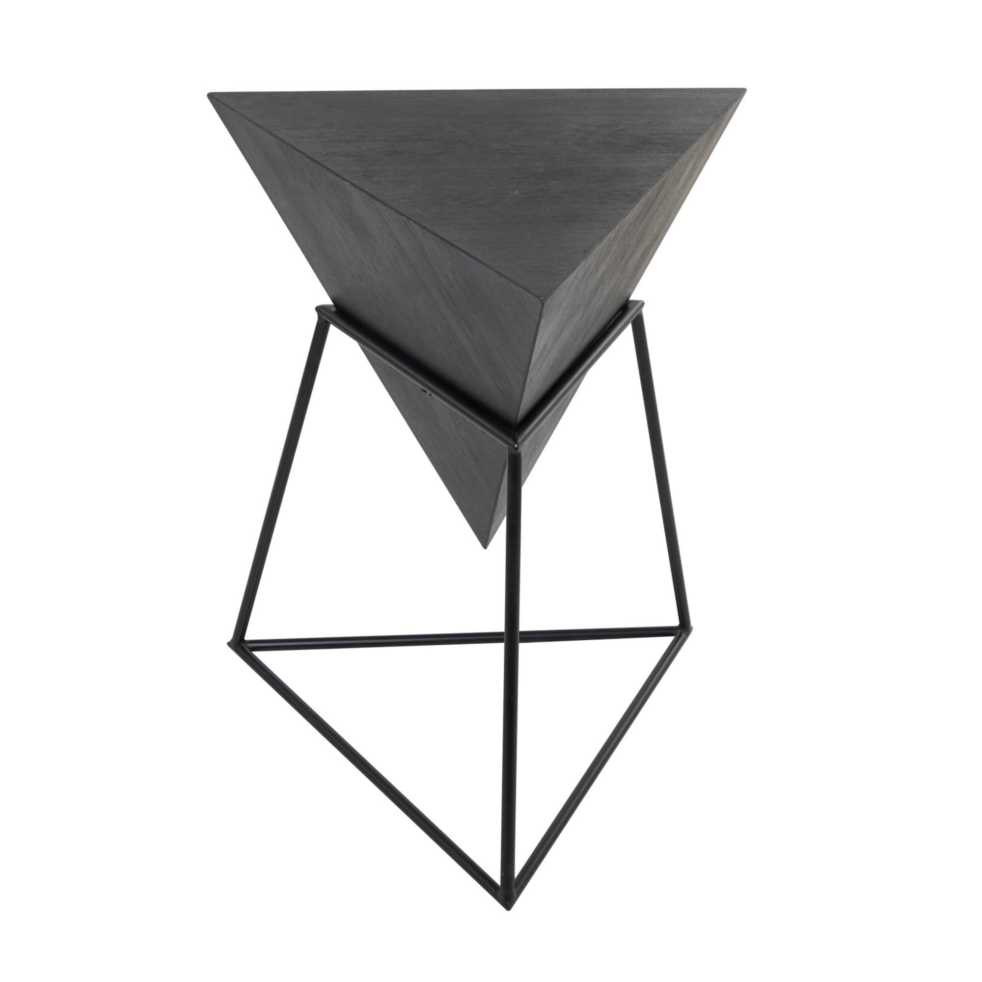 24" Metal Modern Accent Table
